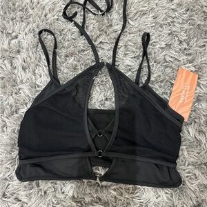 SHEIN Black Cutout Bralette